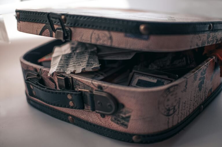 A suitcase symbolizing the emotional journey we all carry—filled with memories, dreams, hopes, and the silent weight of longing.