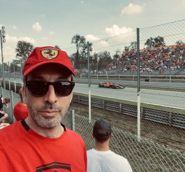 The author at Monza Grand Prix