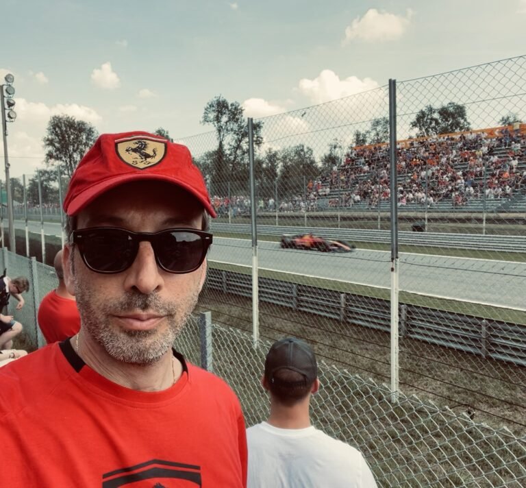 The author at Monza Grand Prix