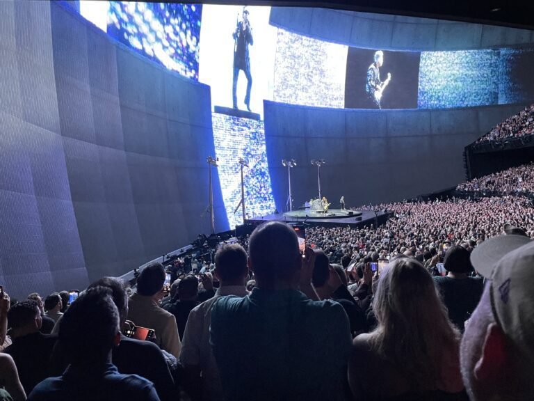 U2 live at The Sphere, Las Vegas — where sound, light, and emotion align. Photo taken by the author.