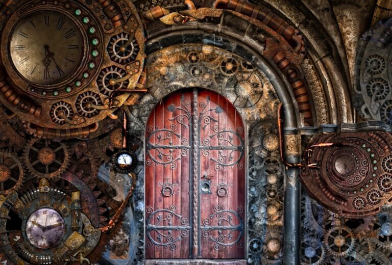 Artistic picture of a door