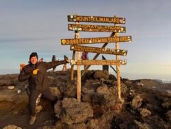 5'895 meters. Uhuru Peak. The roof of Africa Marco Crescenzi at Uhuru Peak